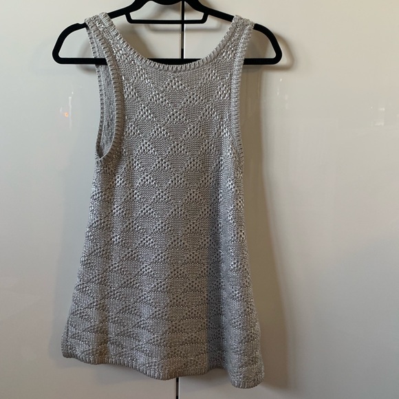💗Anthropologie moth sana silver foil sweater top - Picture 4 of 8